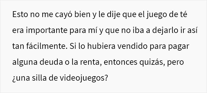 Este esposo vendió el juego de té antiguo de su esposa por 300$ con una excusa, y ella vendió la Xbox de él para recuperarlo