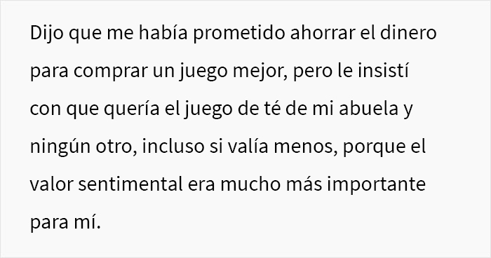 Este esposo vendió el juego de té antiguo de su esposa por 300$ con una excusa, y ella vendió la Xbox de él para recuperarlo