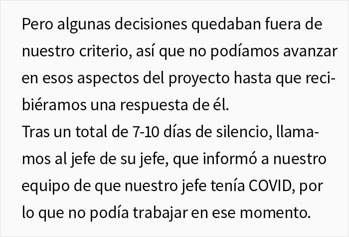 Este jefe desapareció durante 8 semanas diciendo que tenía Covid, un empleado descubrió la verdad y organizó una fiesta para revelar dónde estaba realmente