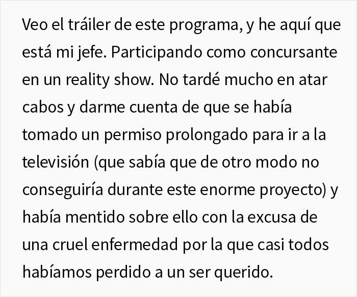 Este jefe desapareció durante 8 semanas diciendo que tenía Covid, un empleado descubrió la verdad y organizó una fiesta para revelar dónde estaba realmente