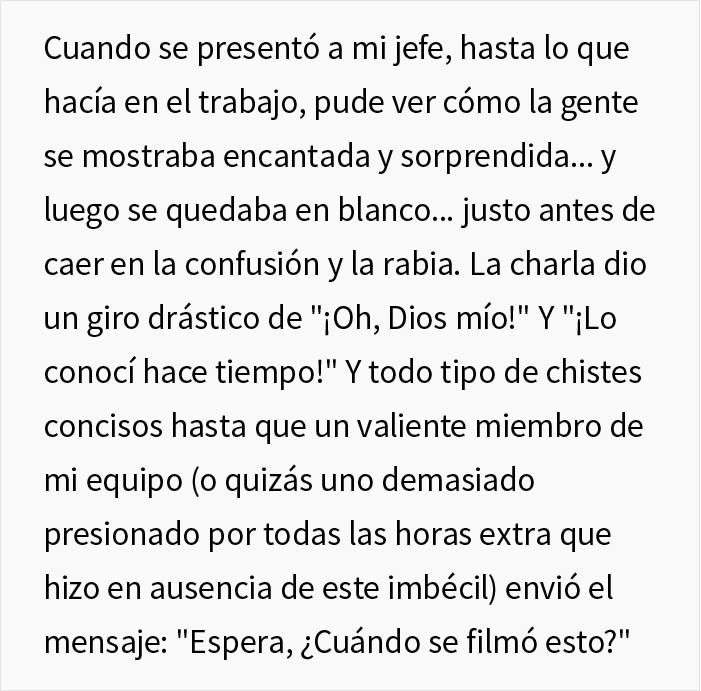 Este jefe desapareció durante 8 semanas diciendo que tenía Covid, un empleado descubrió la verdad y organizó una fiesta para revelar dónde estaba realmente