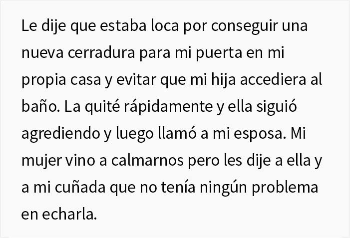 Este hombre tuva una discusión con su cuñada después de que le negara usar el baño a su hija