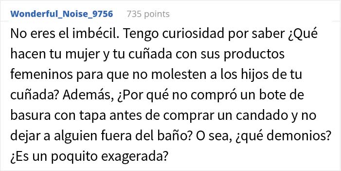 Este hombre tuva una discusión con su cuñada después de que le negara usar el baño a su hija