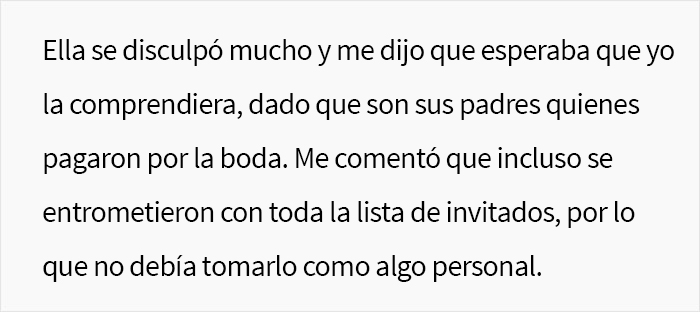 La invitación de bodas de esta mujer fue anulada, por lo que se llevó el vestido que prometió prestar a la novia