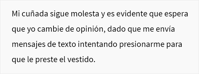 La invitación de bodas de esta mujer fue anulada, por lo que se llevó el vestido que prometió prestar a la novia