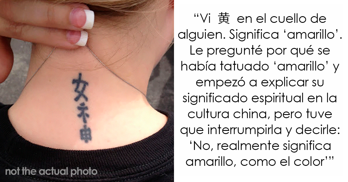 20 Tatuajes vergonzosos vistos por personas que dominan el chino y el