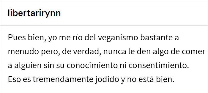 A esta vegana le dieron una hamburguesa real sin que lo supiera, y su experiencia generó una discusión importante