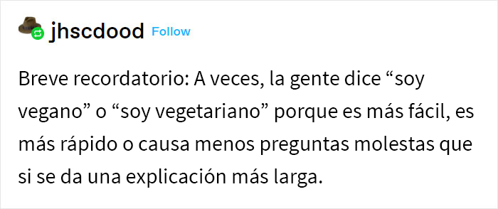 A esta vegana le dieron una hamburguesa real sin que lo supiera, y su experiencia generó una discusión importante