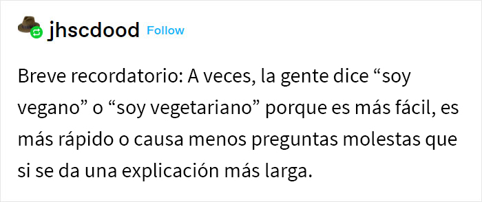 A esta vegana le dieron una hamburguesa real sin que lo supiera, y su experiencia generó una discusión importante