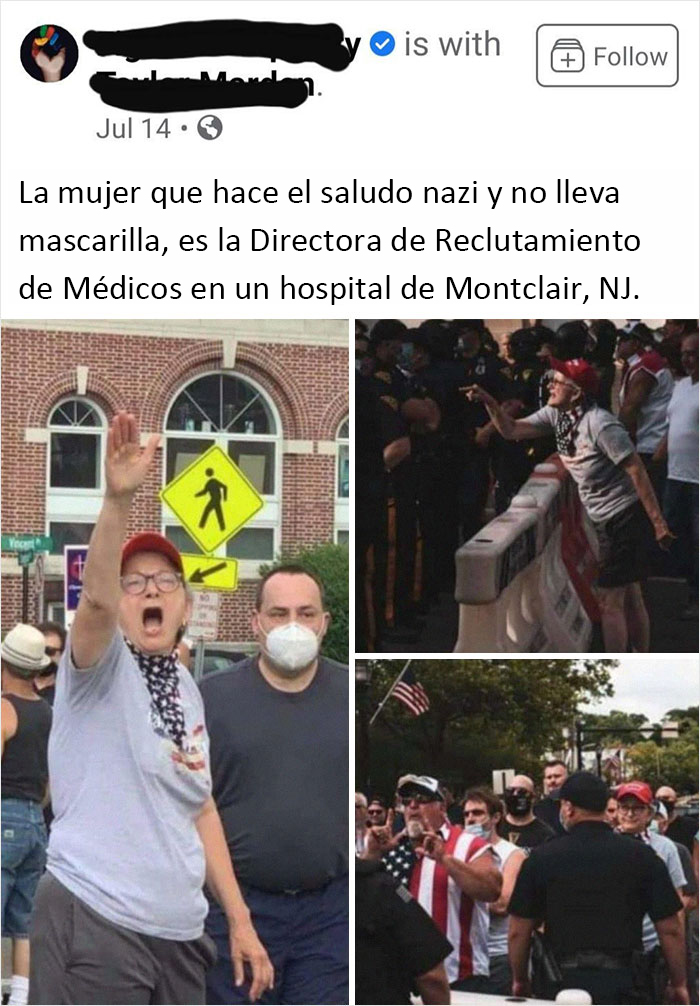 Una trabajadora del hospital que saluda a los nazis es expulsada tras ser descubierta