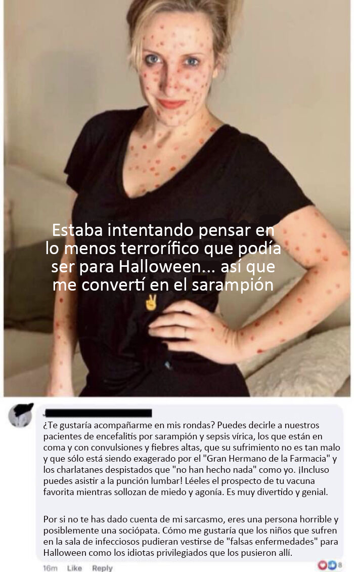 Excelente respuesta del médico a esta pedazo de mierd* antivacunas