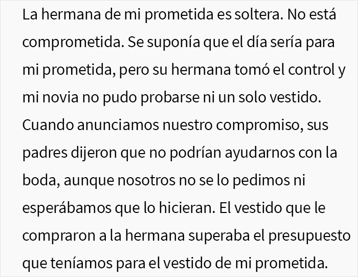 Este chico desinvitó de su boda a la familia de su prometida después de que la ningunearan comprando el vestido