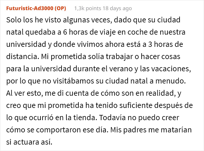 Este chico desinvitó de su boda a la familia de su prometida después de que la ningunearan comprando el vestido