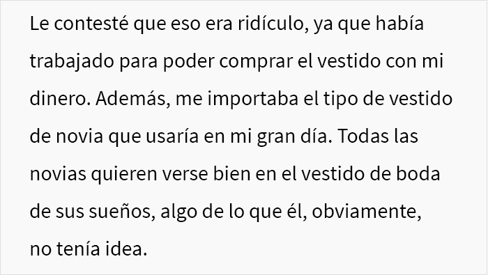 “Las novias inteligentes ahorran dinero”: este prometido se enfureció al enterarse de que su futura esposa había gastado $400 en un vestido de novia