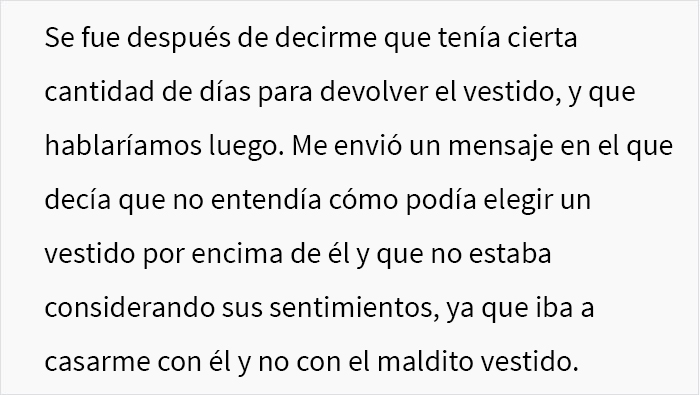 “Las novias inteligentes ahorran dinero”: este prometido se enfureció al enterarse de que su futura esposa había gastado $400 en un vestido de novia