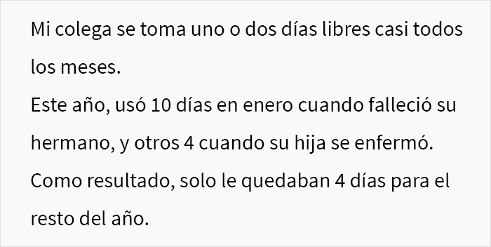 Esta mujer sin hijos se negó a darle 6 de sus días de vacaciones a una compañera de trabajo con 3 hijos, generando un conflicto en la oficina