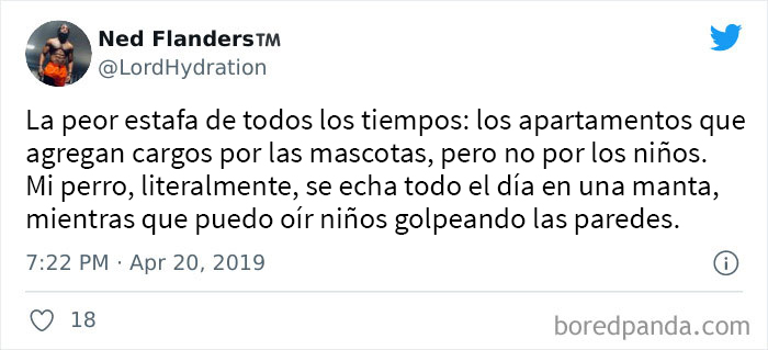 Debería haber cargos extra por niños y no por mascotas