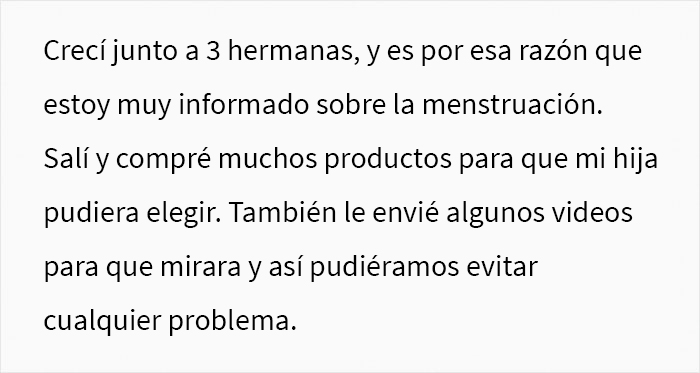 Este padre dejó que la amiga de su hija usara las compresas de su casa, y fue llamado “pervertido”