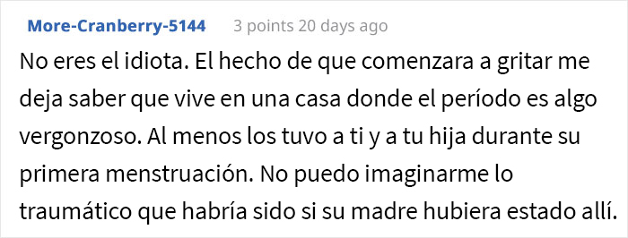 Este padre dejó que la amiga de su hija usara las compresas de su casa, y fue llamado “pervertido”