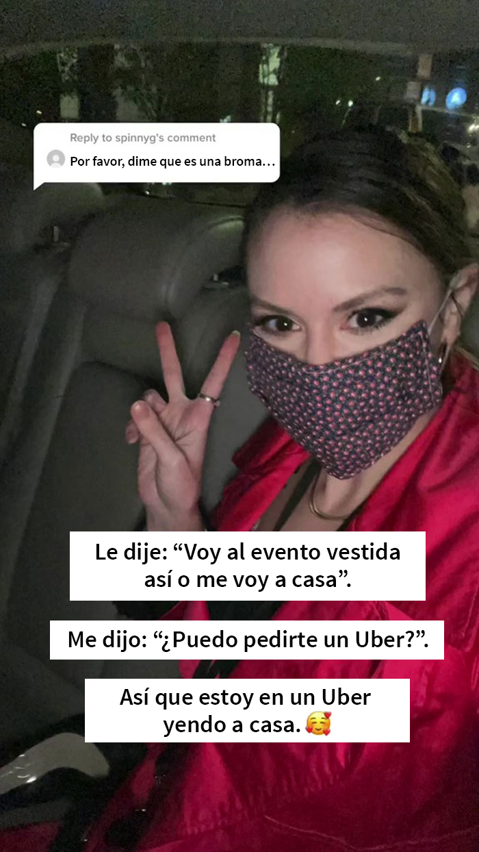 Esta mujer se volvió viral con 7,7 millones de visitas al contar que su cita la envió en Uber a casa tras ver cómo iba vestida