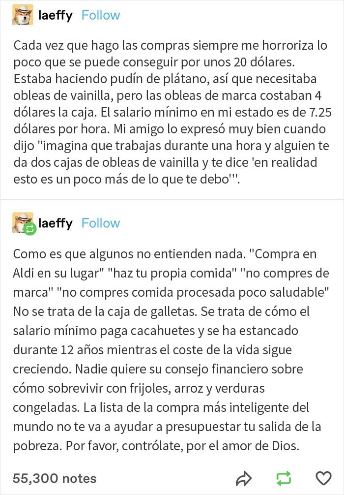 Las obleas de vainilla cuestan más de la mitad de lo que gana un trabajador con el salario minimo en 1 hora