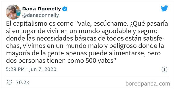 Menos yates y más gente que se pueda permitir un techo y comer