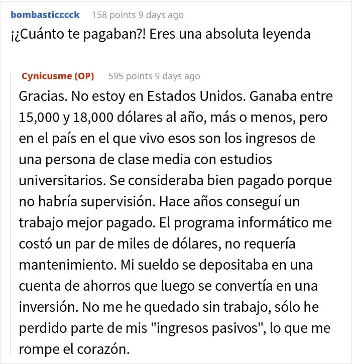 "Has ganado el juego": Este empleado automatizó su trabajo y cobró por no hacer nada durante 5 años