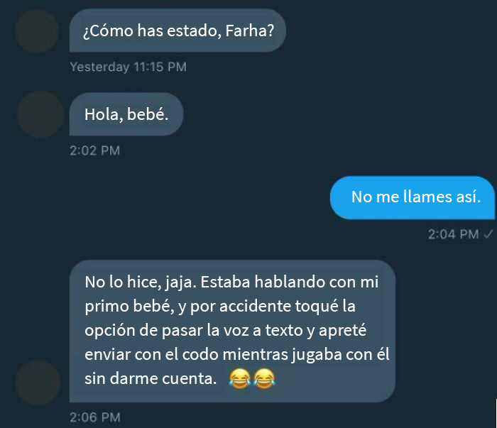 La excusa más rara que he visto