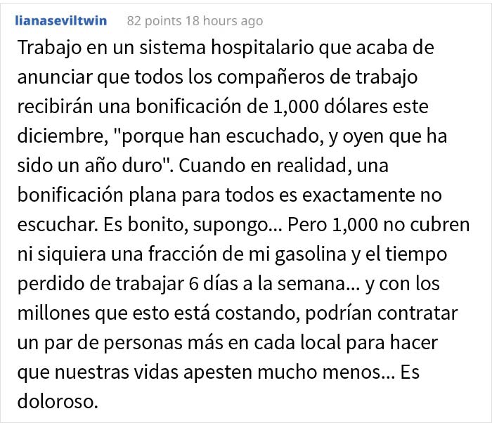 Este gerente comparte cómo decidió recompensar a sus empleados, y la gente lo aplaude