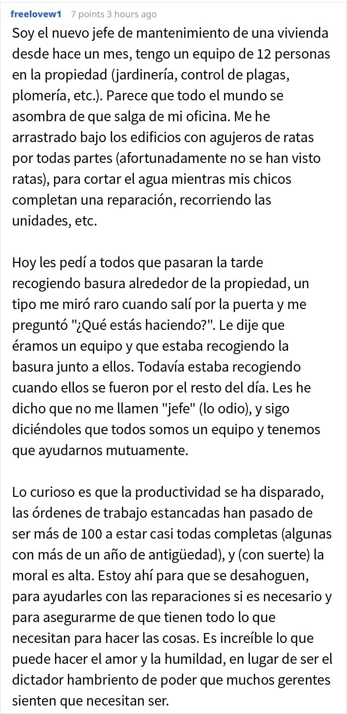 Este gerente comparte cómo decidió recompensar a sus empleados, y la gente lo aplaude