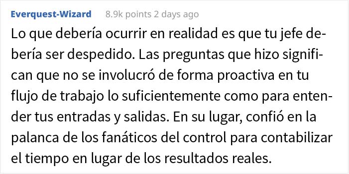 El gerente afirma que este empleado no hacía nada, así que renunció para demostrar que sí