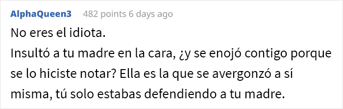 Este hombre insultó a su esposa frente a la familia y ahora ella no le responde los mensajes, él quiere saber si fue idiota