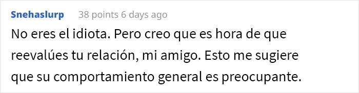 Este hombre insultó a su esposa frente a la familia y ahora ella no le responde los mensajes, él quiere saber si fue idiota