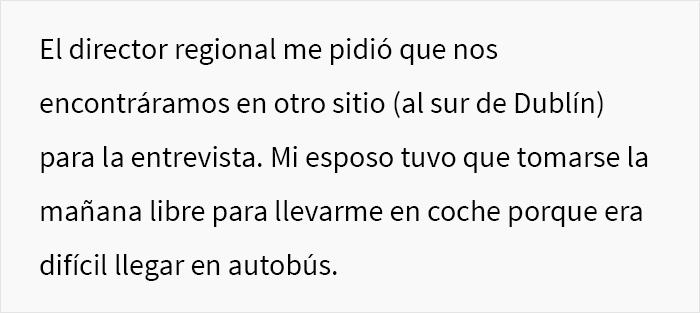 Esta mujer descubrió al asistir a una entrevista laboral que la empresa había mentido sobre la ubicación del trabajo y el salario