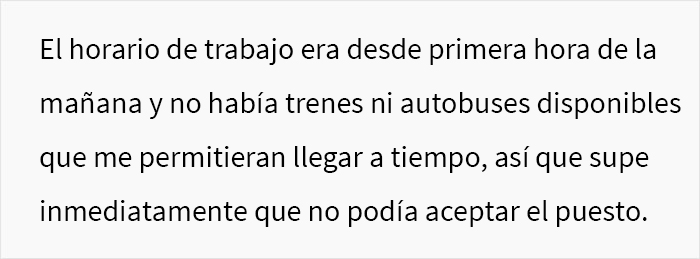 Esta mujer descubrió al asistir a una entrevista laboral que la empresa había mentido sobre la ubicación del trabajo y el salario