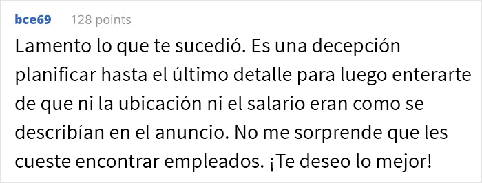 Esta mujer descubrió al asistir a una entrevista laboral que la empresa había mentido sobre la ubicación del trabajo y el salario