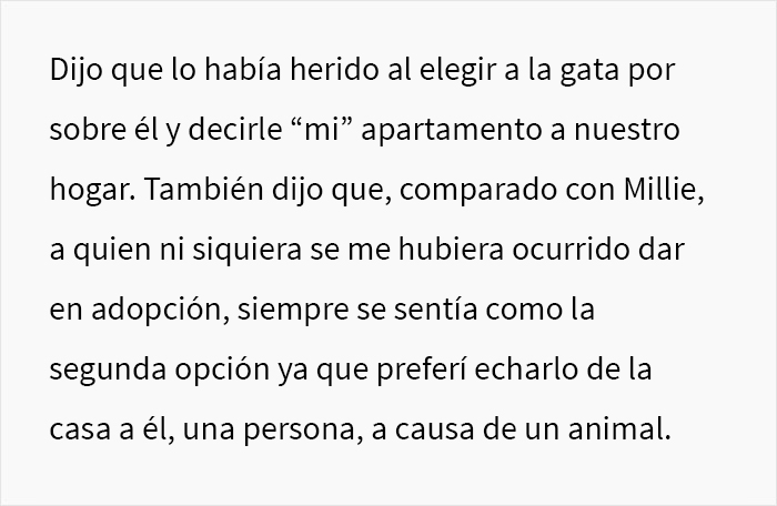 Esta mujer pregunta si fue una idiota por echar a su novio de su apartamento al descubrirlo hablándole de mala manera a su gata