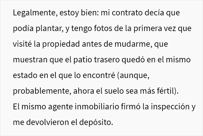 Estos propietarios no esperaban que su inquilina se llevara el jardín en su mudanza, haciendo que los potenciales compradores se desinteresaran por la casa