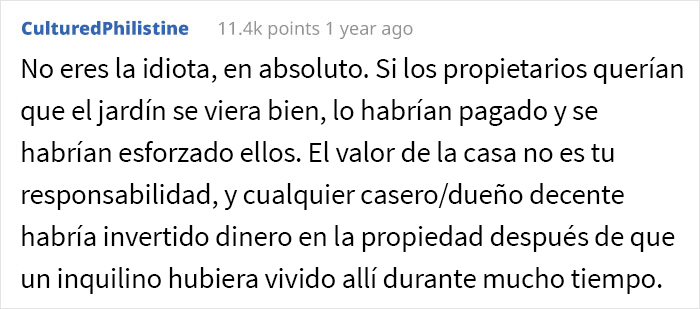 Estos propietarios no esperaban que su inquilina se llevara el jardín en su mudanza, haciendo que los potenciales compradores se desinteresaran por la casa