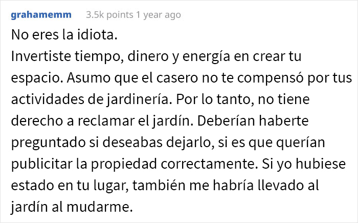 Estos propietarios no esperaban que su inquilina se llevara el jardín en su mudanza, haciendo que los potenciales compradores se desinteresaran por la casa