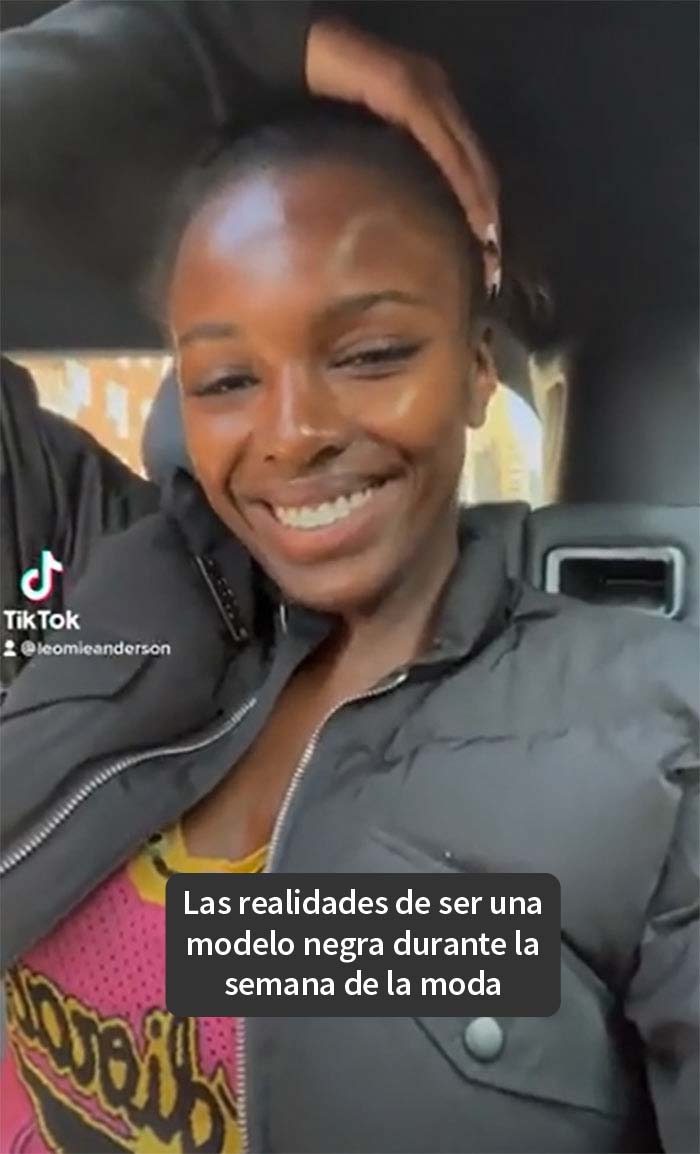 Una top model negra se maquilló y peinó ella misma 10 minutos antes de desfilar porque los maquilladores se equivocaron