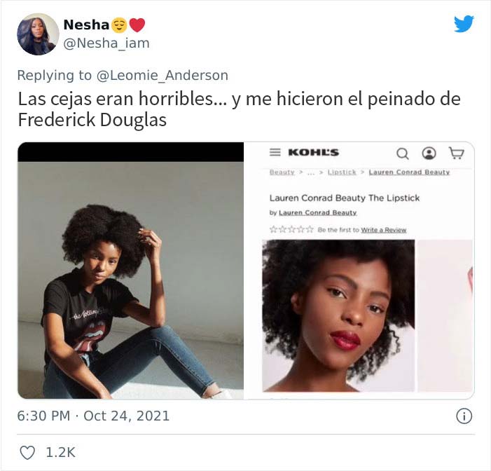 Una top model negra se maquilló y peinó ella misma 10 minutos antes de desfilar porque los maquilladores se equivocaron