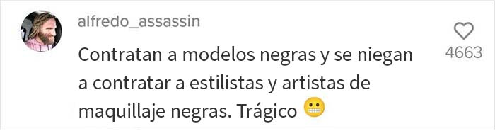 Una top model negra se maquilló y peinó ella misma 10 minutos antes de desfilar porque los maquilladores se equivocaron