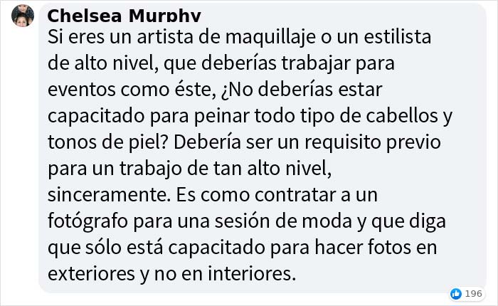 Una top model negra se maquilló y peinó ella misma 10 minutos antes de desfilar porque los maquilladores se equivocaron