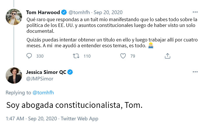 Tener un diploma en política es mejor que ser un abogado constitucionalista, ¿no?