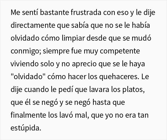 Esta mujer es un genio por la forma en que lidió con su novio vago saboteando sus tareas domésticas