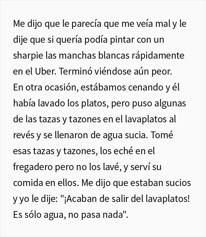 Esta mujer es un genio por la forma en que lidió con su novio vago saboteando sus tareas domésticas