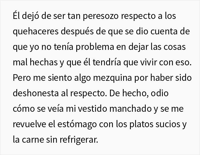 Esta mujer es un genio por la forma en que lidió con su novio vago saboteando sus tareas domésticas