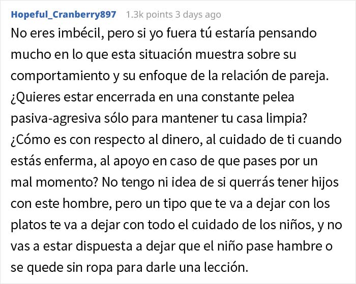 Esta mujer es un genio por la forma en que lidió con su novio vago saboteando sus tareas domésticas