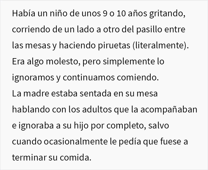 Esta mujer regañó a un niño molesto que toqueteaba sus cosas en un restaurante, y la madre del niño la confrontó